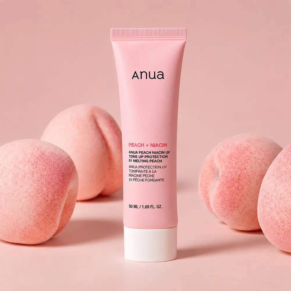 ضد آفتاب ضد لک هلو و نیاسینامید آنوا Anua Peach + Niacin UV Tone Up Protection حجم 50 میلی لیتر — تصویر ۳