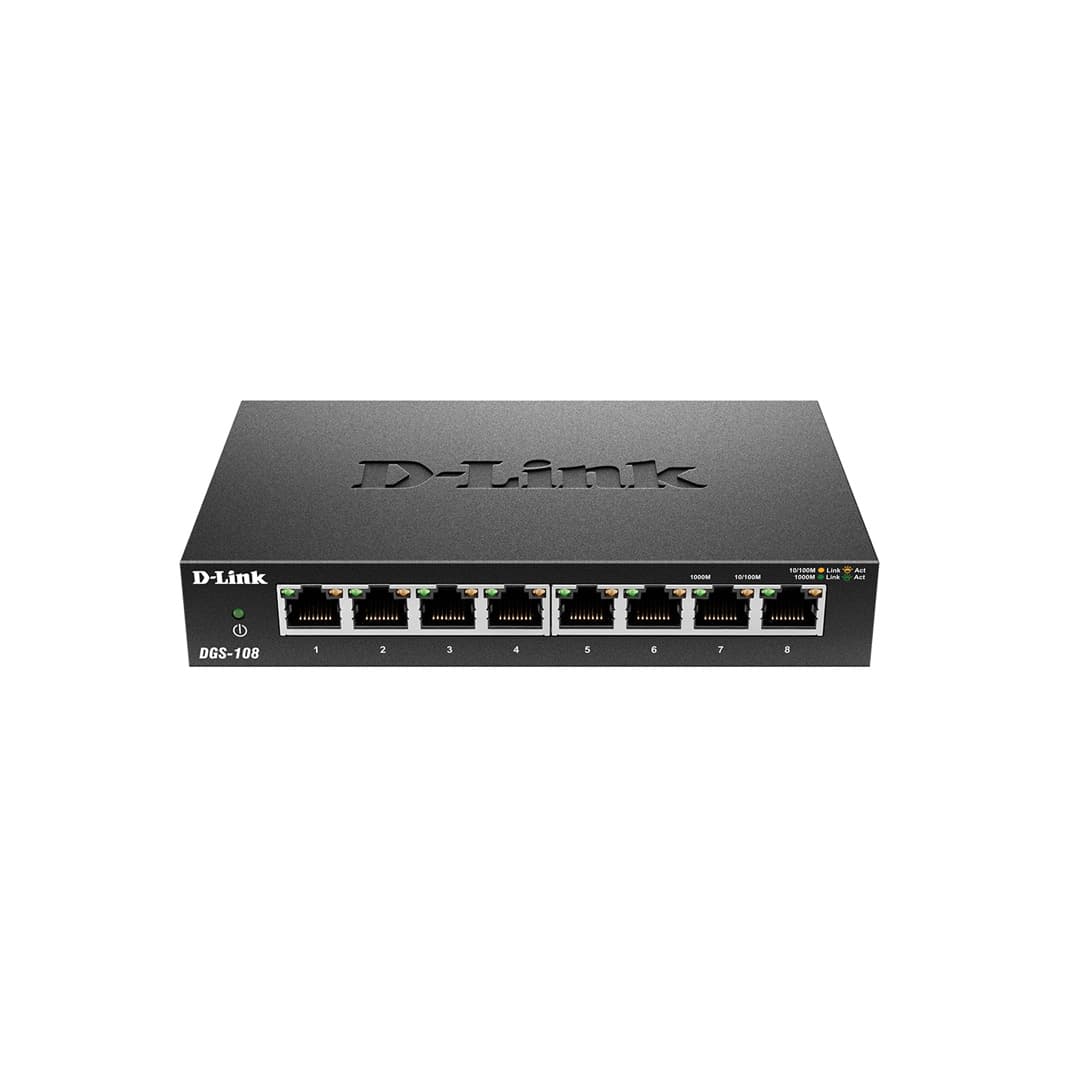 سوئیچ 8 پورت گیگابیتی و دسکتاپ دی لینک مدل DLink DGS-108 — تصویر ۴