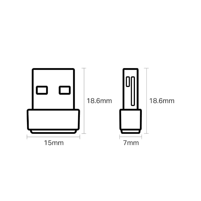 کارت شبکه USB بی سیم و دوباند AC600 تی پی لینک مدل TPlink Archer T2U Nano — تصویر ۶