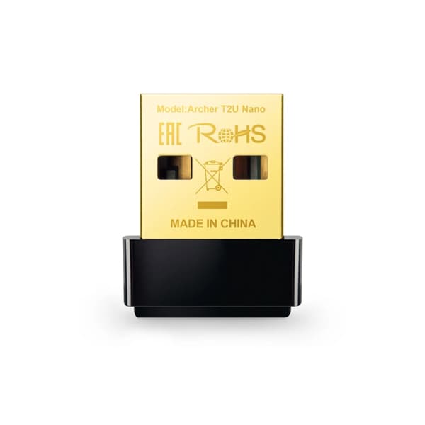 کارت شبکه USB بی سیم و دوباند AC600 تی پی لینک مدل TPlink Archer T2U Nano