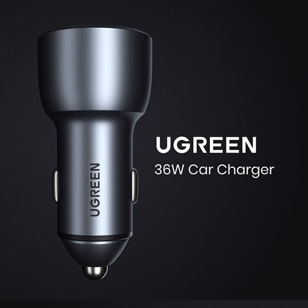 شارژر فندکی 36 وات یوگرین مدل UGREEN CD213-10144 — تصویر ۲