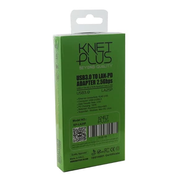 تبدیل Type-C به RJ45 2500 کی نت پلاس مدل KP-LA25P — تصویر ۵