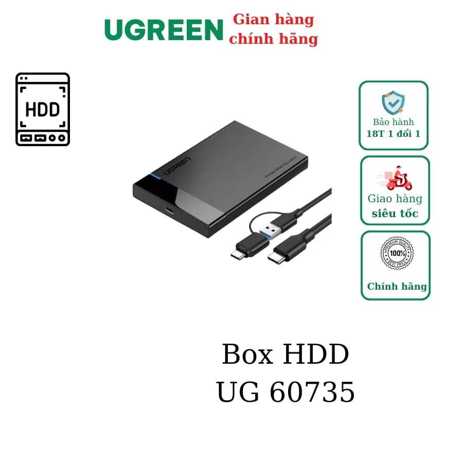 باکس هارد 2.5 اینچ یوگرین مدل UGREEN US221-60735 — تصویر ۶