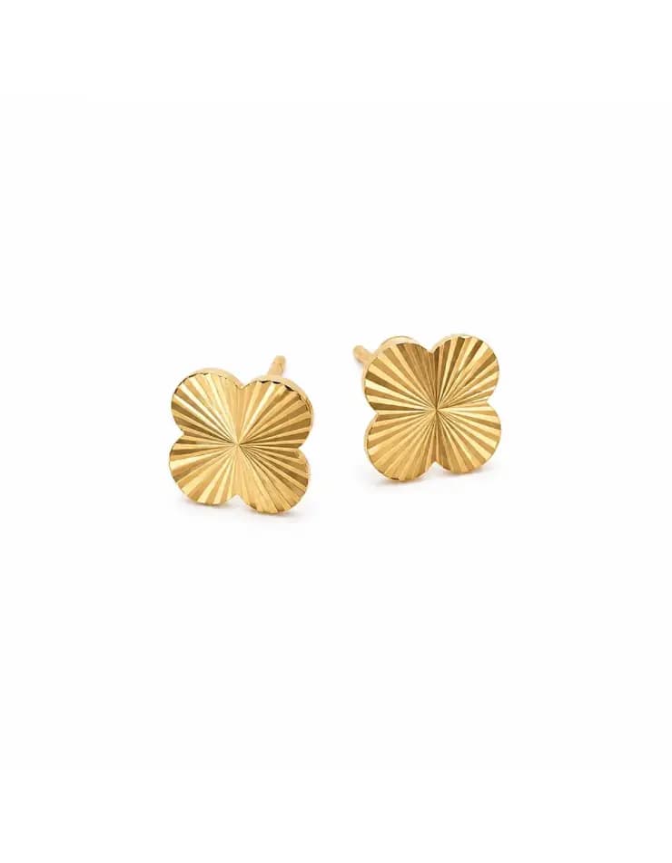 گوشواره طلا میخی نکلیف تراش 048