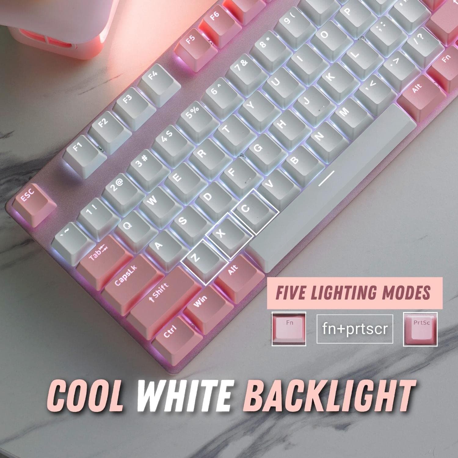 کیبورد گیمینگ رپو مدل RAPOO V500 PRO Silver Switch — تصویر ۶