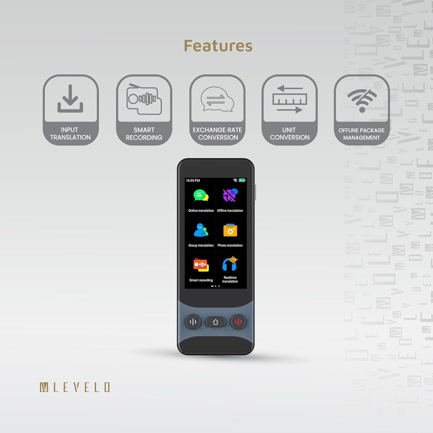 مترجم جیبی برند levelo مدل FLUENTLINK — تصویر ۶