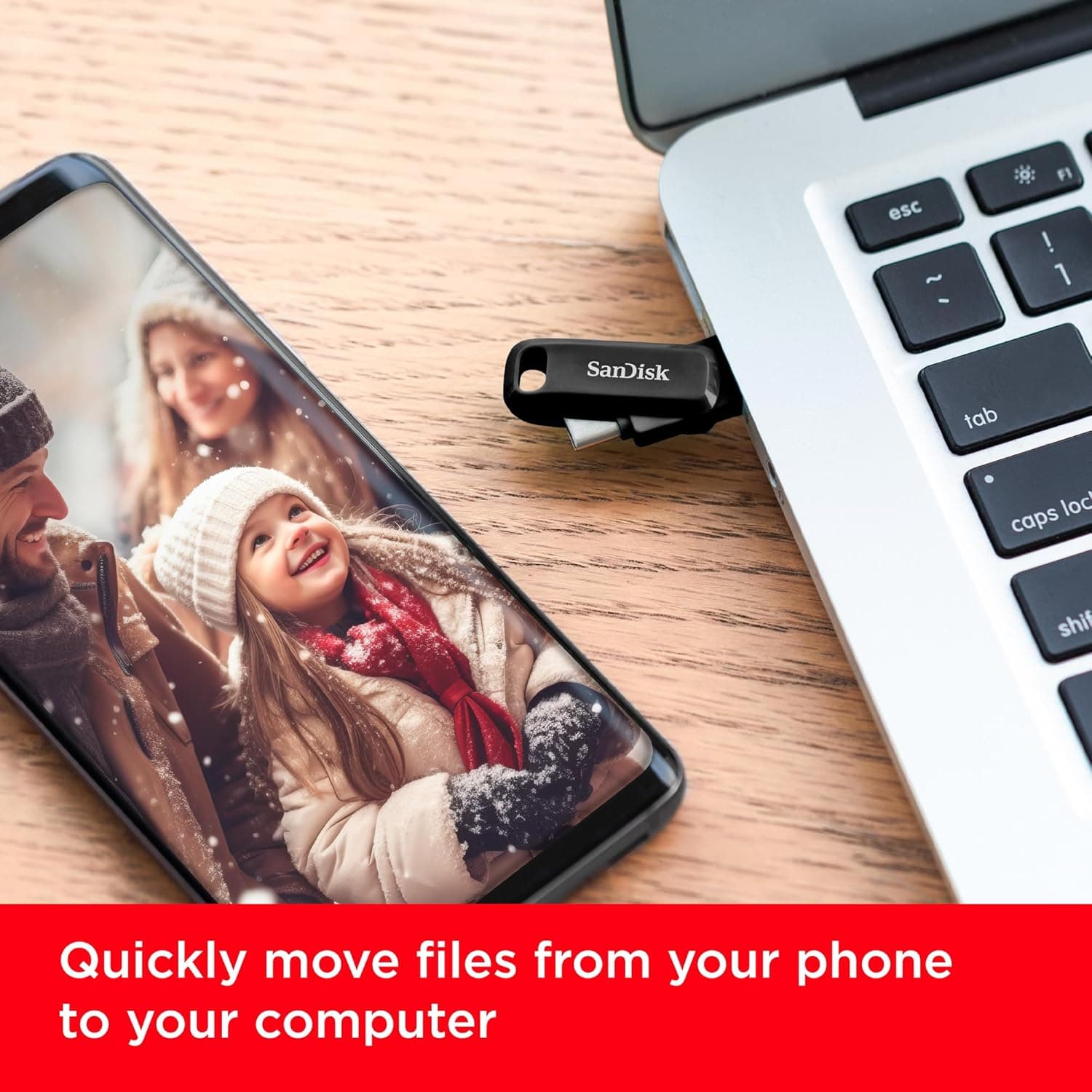 فلش مموری USB3.2 سندیسک مدل SANDISK Ultra Dual Drive GO ظرفیت 1 ترابایت — تصویر ۱۲