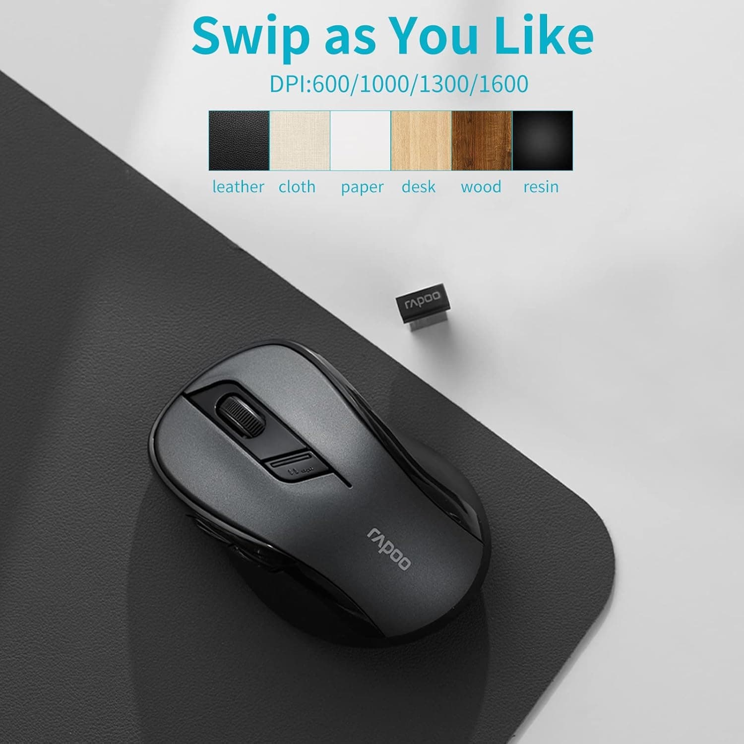 موس وايرلس و بلوتوث رپو RAPOO M500 — تصویر ۸