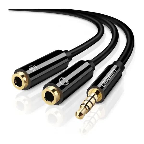 مبدل 1 به 2 صدا فیش 3.5 میلیمتری یوگرین مدل UGREEN AV141-30620