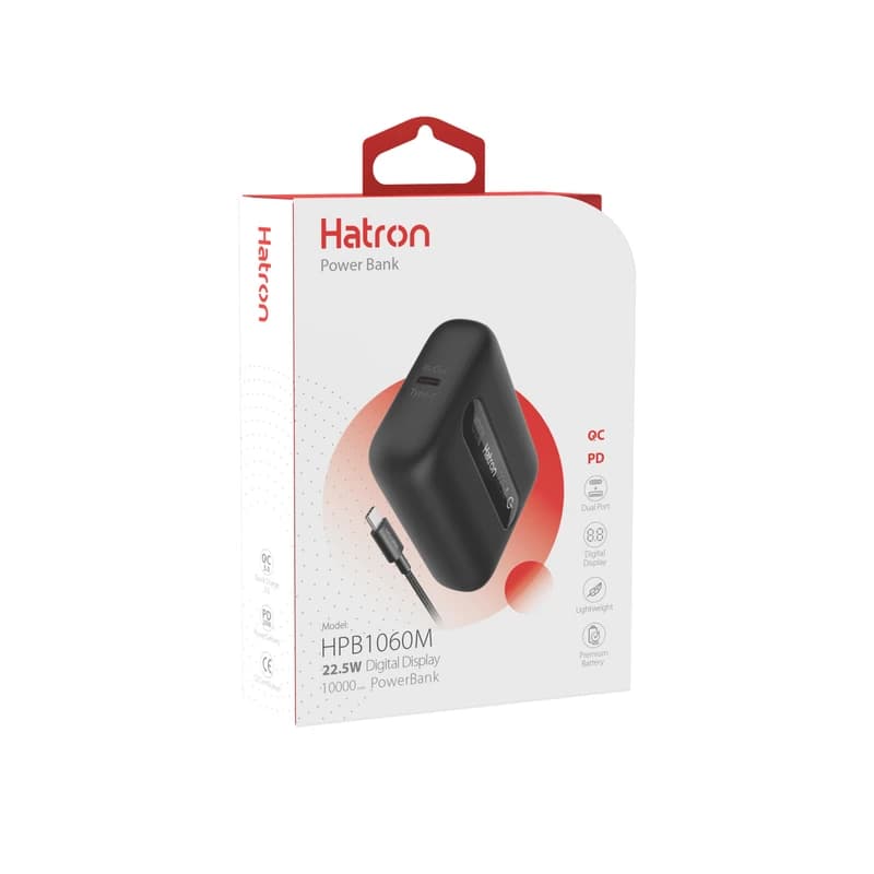 پاوربانک هترون مدل HATRON HPB1060M با ظرفیت 10000میلی آمپر ساعت — تصویر ۷