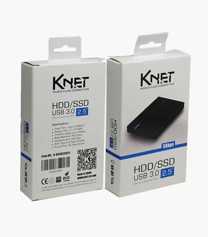 باکس هارد 2٫5 اینچ USB 3.0 کی نت مدل K-BSSDB205 — تصویر ۷