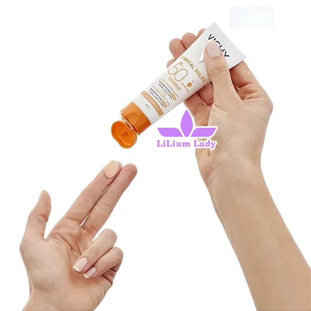 ضد آفتاب رنگی ۳ کاره ویشی با SPF50 — تصویر ۶