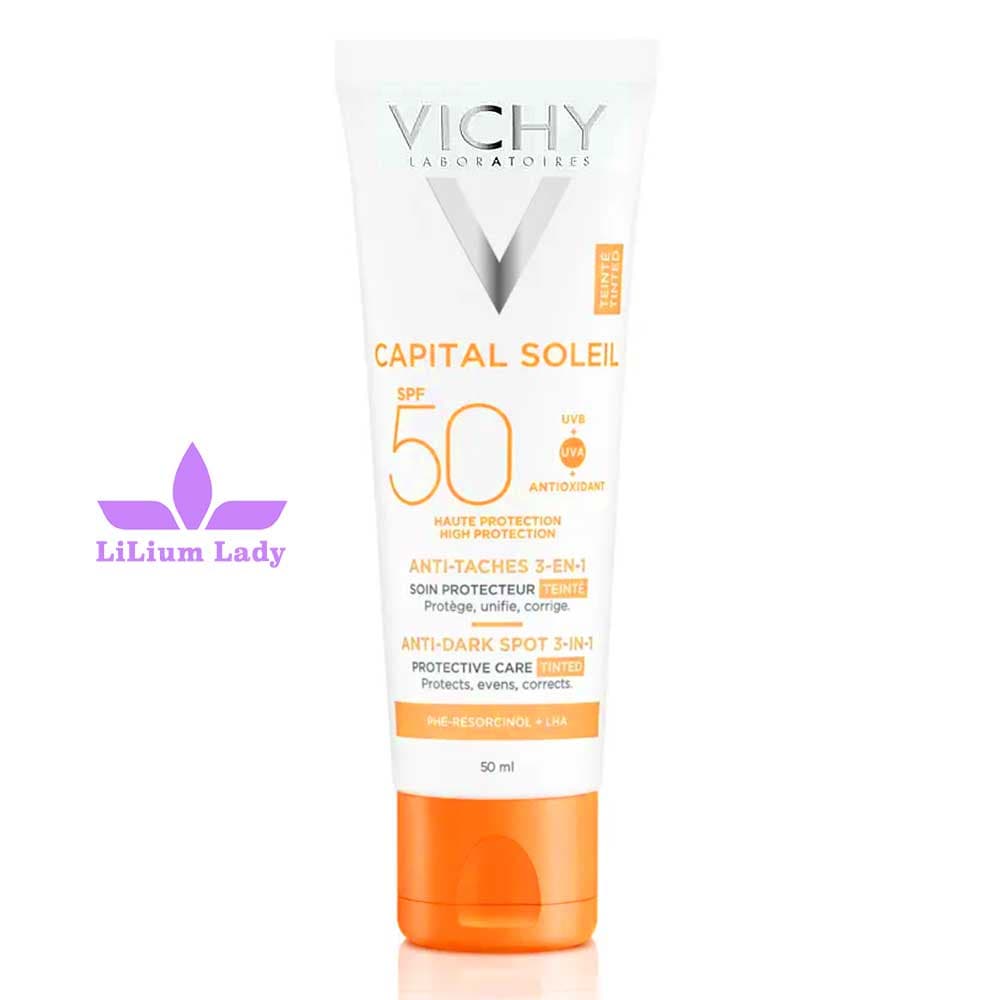 ضد آفتاب رنگی ۳ کاره ویشی با SPF50 — تصویر ۴