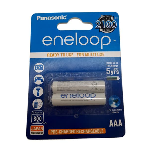باتری نیم قلمی پاناسونیک مدل ENELOOP بسته ۲ عددی — تصویر ۲
