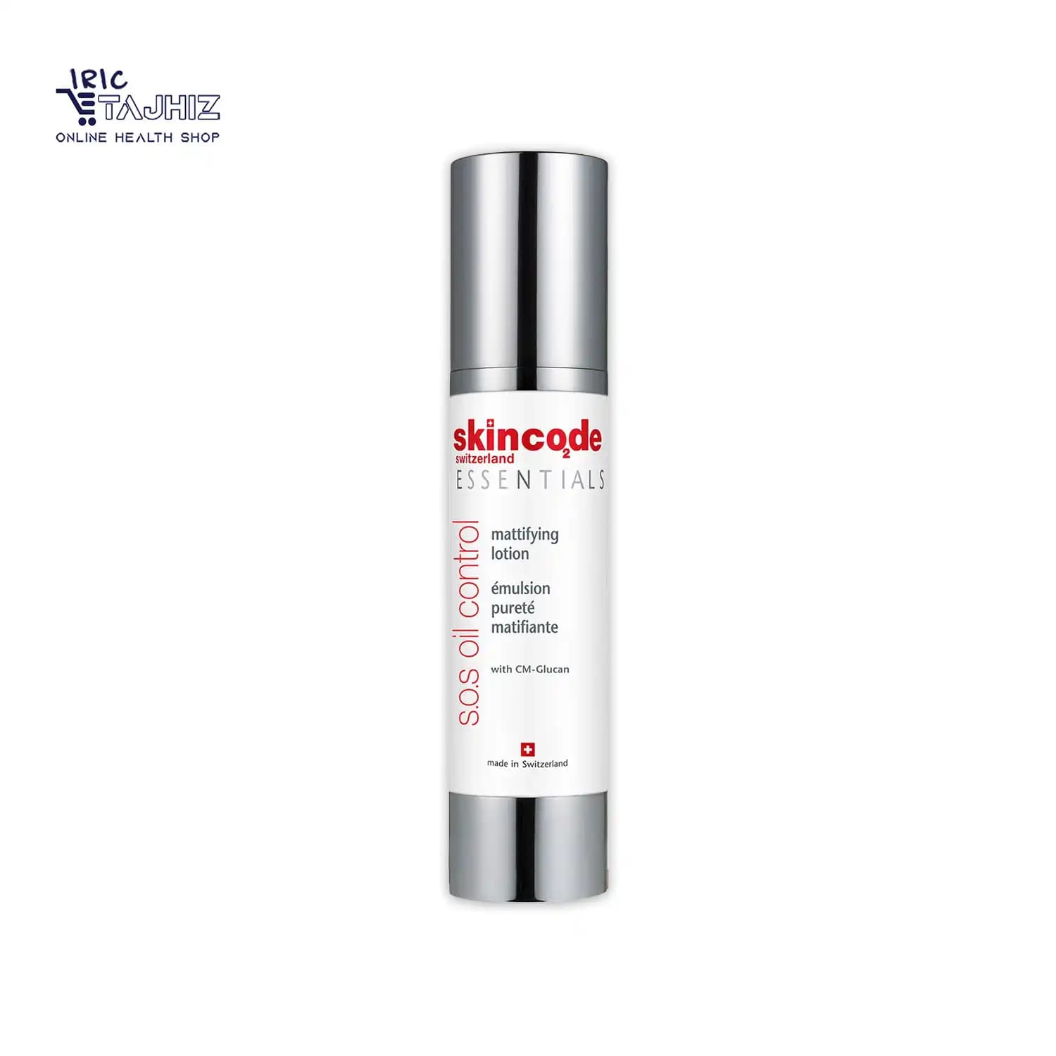 لوسیون مات کننده پوست چرب اسکین کد Skincode مدل S.O.S Oil Control حجم 50 میلی لیتر