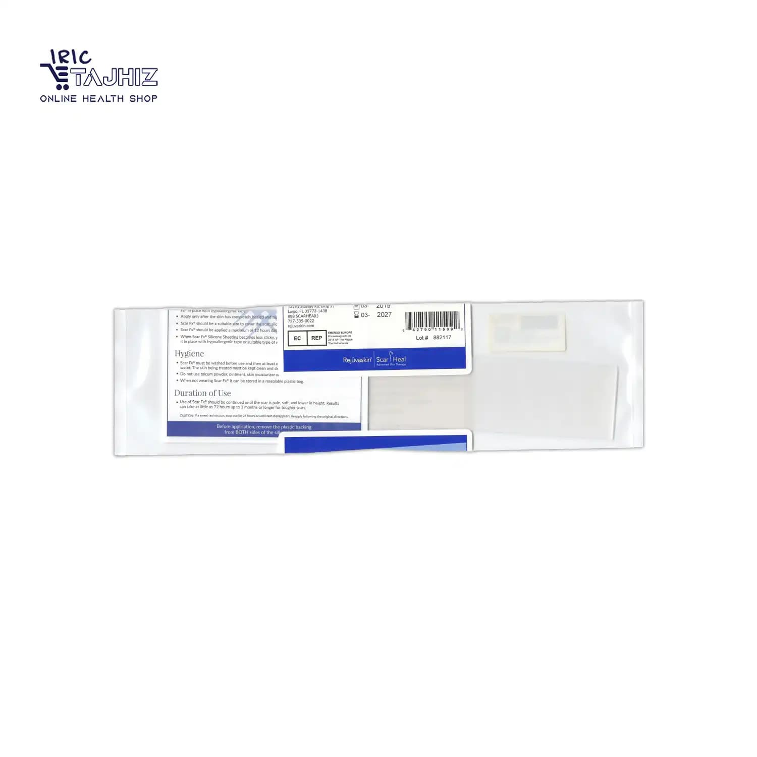 نوار سیلیکونی اسکار اف ایکس 22.5*3.75 سانت اسکارهیل Scar Heal — تصویر ۲