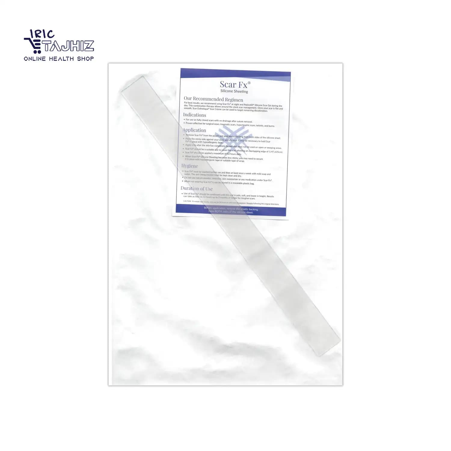 نوار سیلیکونی اسکار اف ایکس 30*2.5 سانت اسکارهیل Scar Heal — تصویر ۳