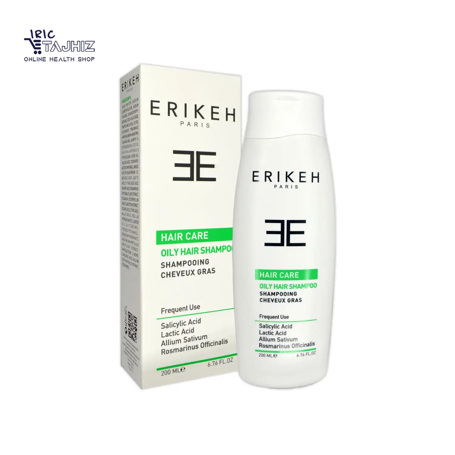 شامپو روزانه موهای چرب اریکه ERIKEH حجم ۲۰۰ میلی لیتر400 — تصویر ۶