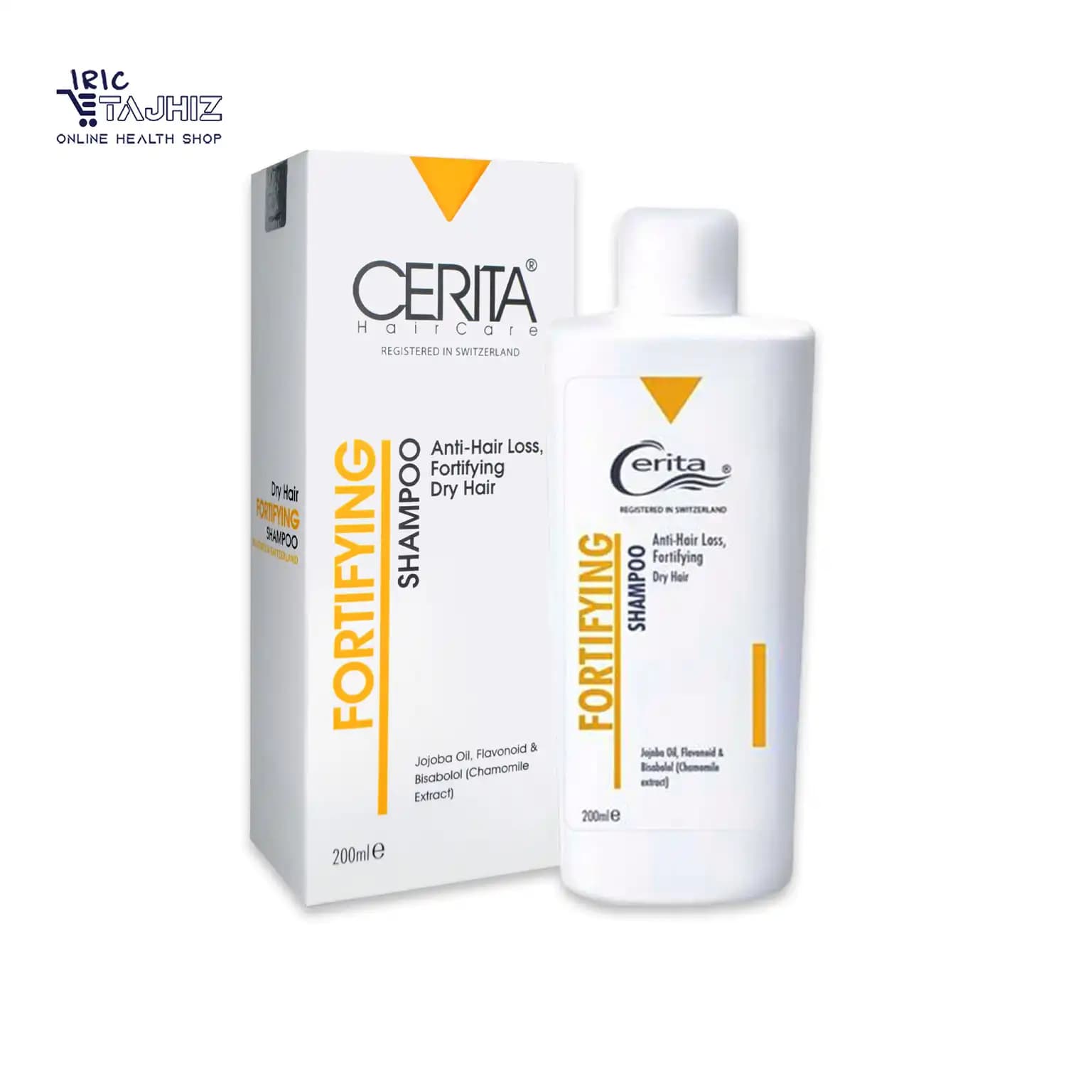 شامپو تقویتی و ضد ریزش موهای خشک سریتا CERITA حجم ۲۰۰ میلی لیتر — تصویر ۶