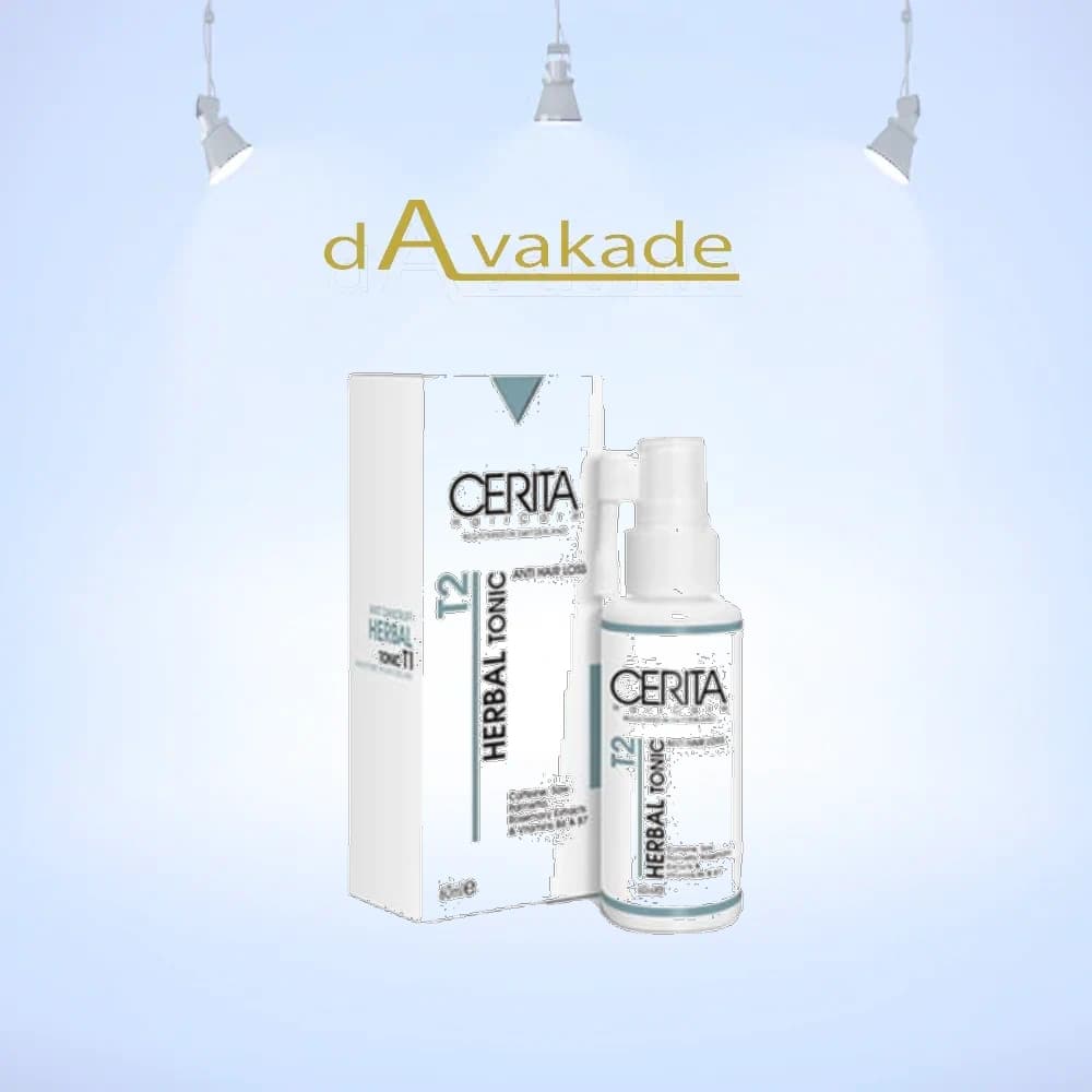 تونیک گیاهی تقویت کننده موی سر T2 سریتا CERITA حجم 60 میلی لیتر — تصویر ۵