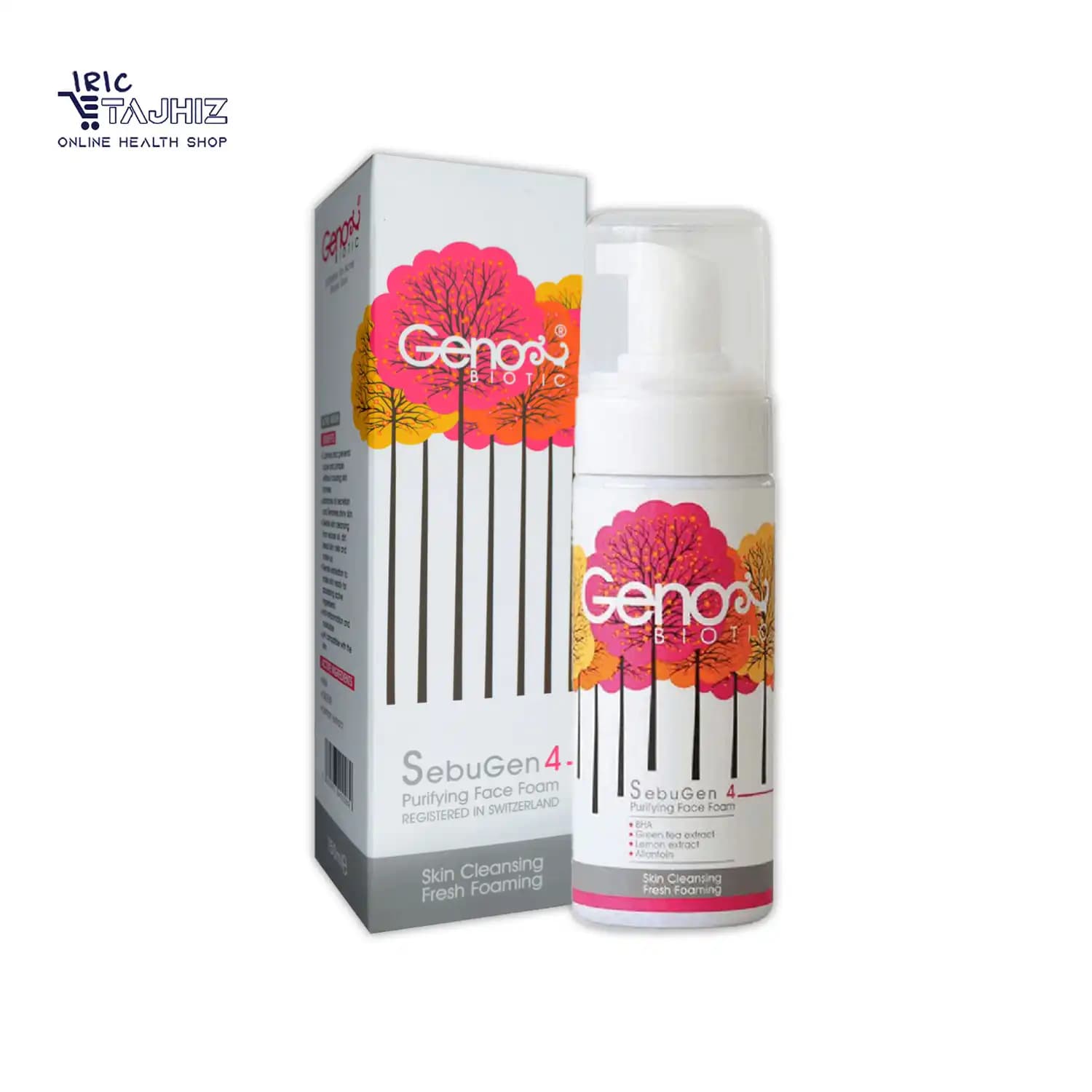 فوم شستشوی صورت پوست مستعد آکنه ژنوبایوتیک Geno Biotic حجم ۱۵۰ میلی — تصویر ۶