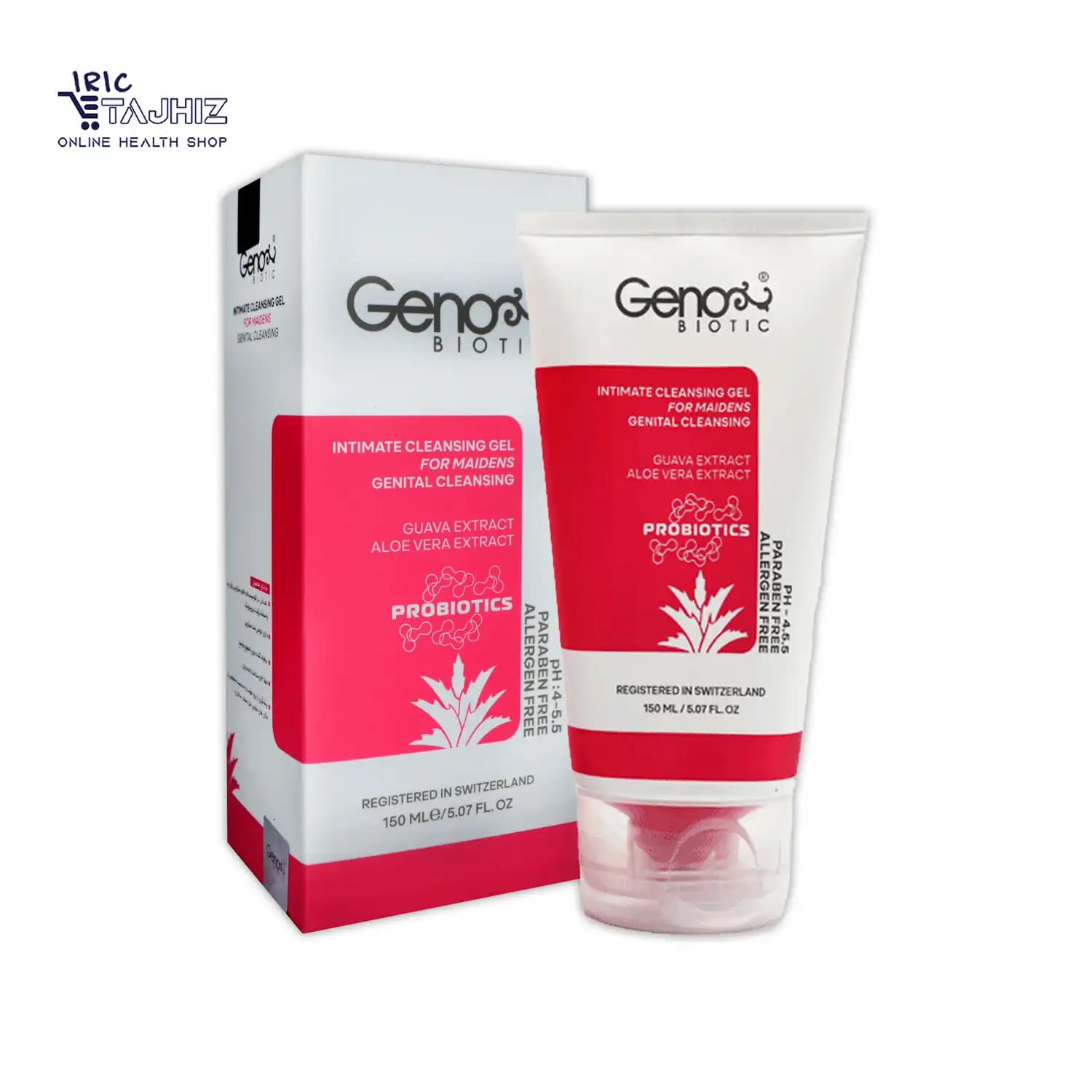 ژل بهداشتی پروبیوتیک دوشیزگان ژنوبایوتیک Geno Biotic حجم 150 میلی لیتر — تصویر ۲