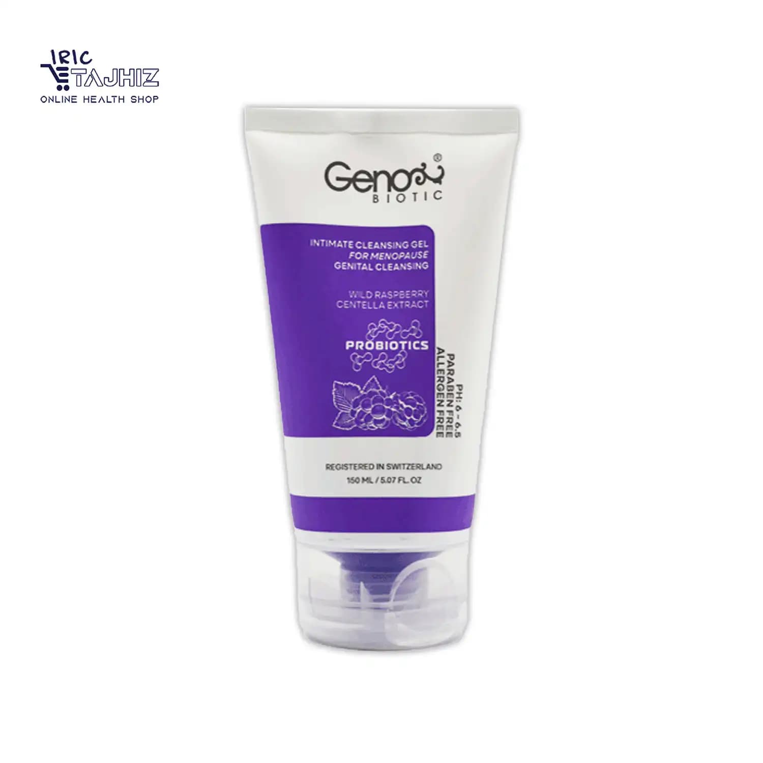 ژل بهداشتی پروبیوتیک بانوان یائسه ژنوبایوتیک Geno Biotic حجم 150 میلی لیتر