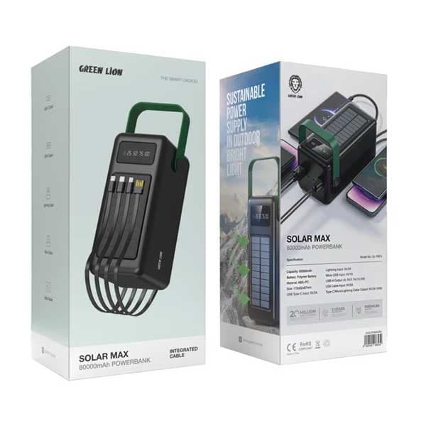 پاوربانک 80 هزار گرین مدل solar max — تصویر ۴