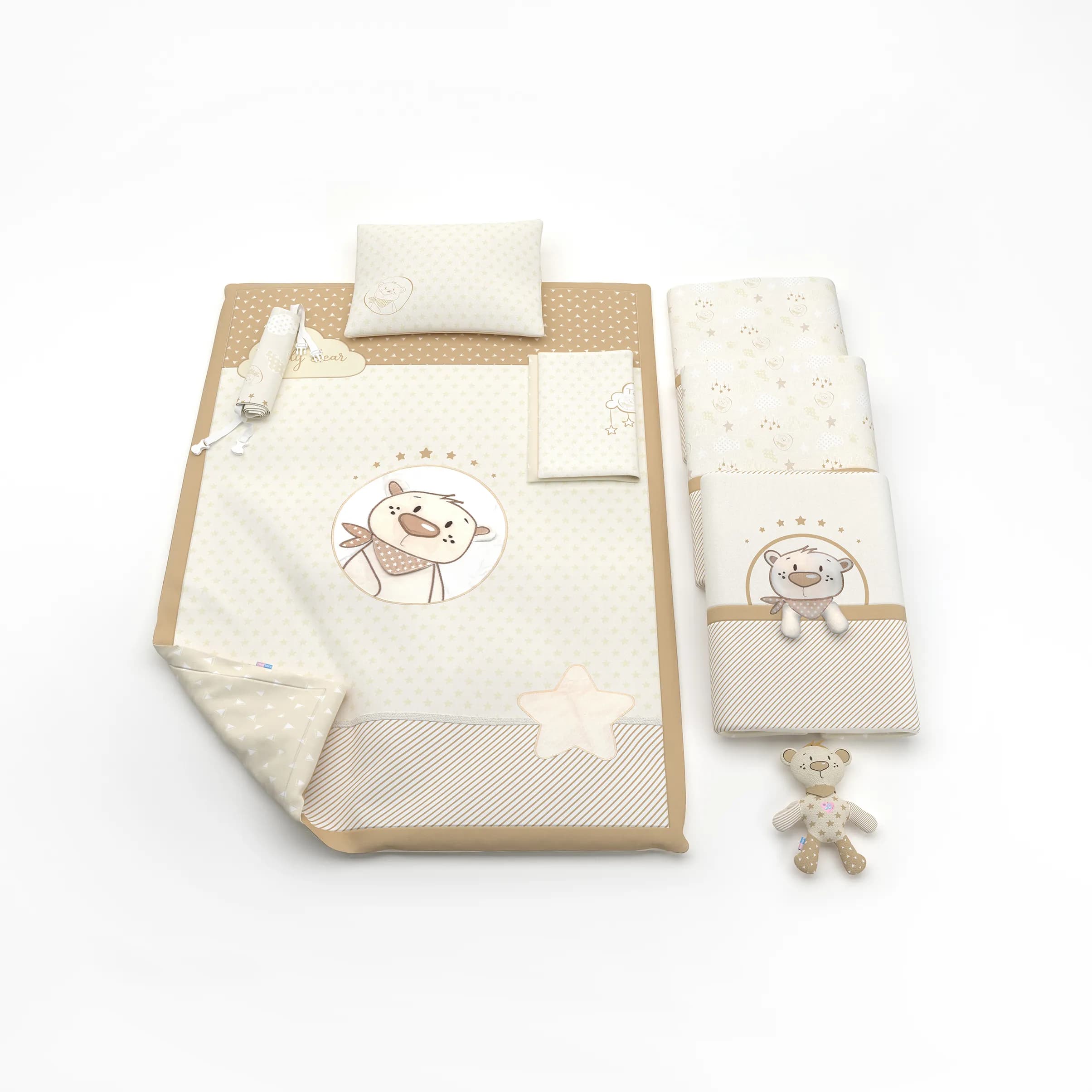 سرویس روتختی هفت تکه نوزادی رزبرن طرحTeddy Bear — تصویر ۹