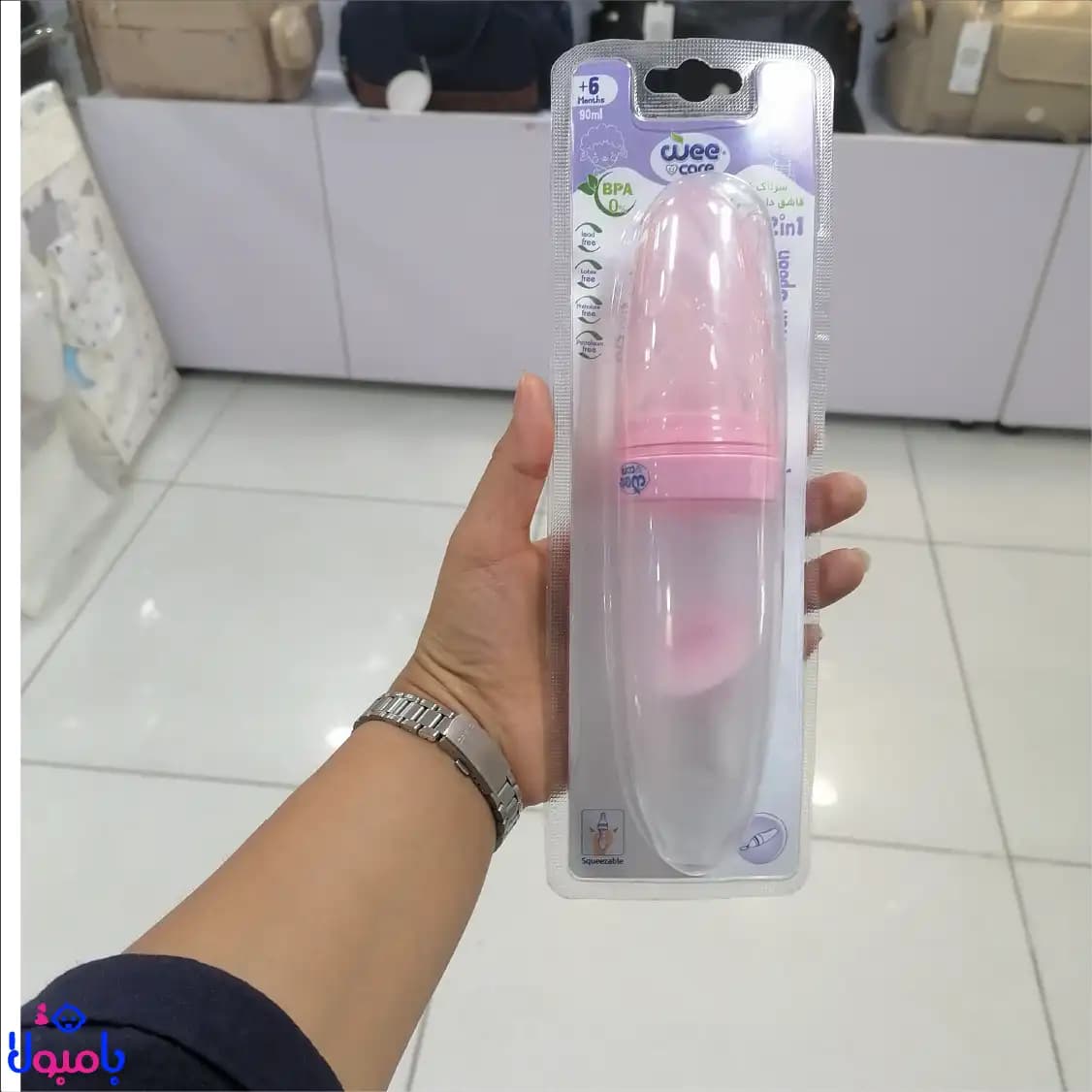سرلاکخوری سیلیکونی ویکر 90 میلی مناسب 6 ماه به بالا — تصویر ۵
