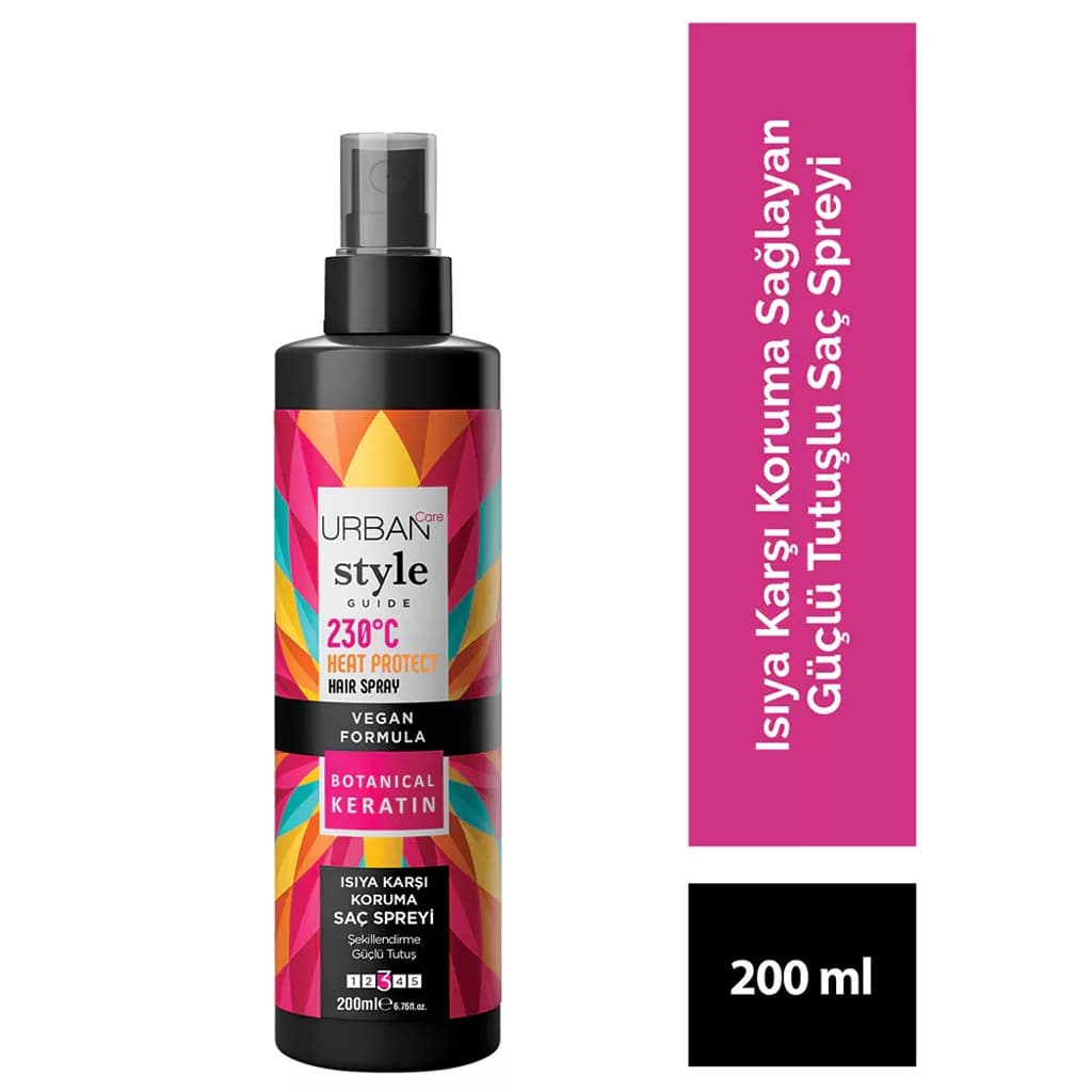 اسپری محافظ حرارت 230 درجه اوربن كر Urban Care حاوى Botanical Keratin حجم 200 ميل — تصویر ۴