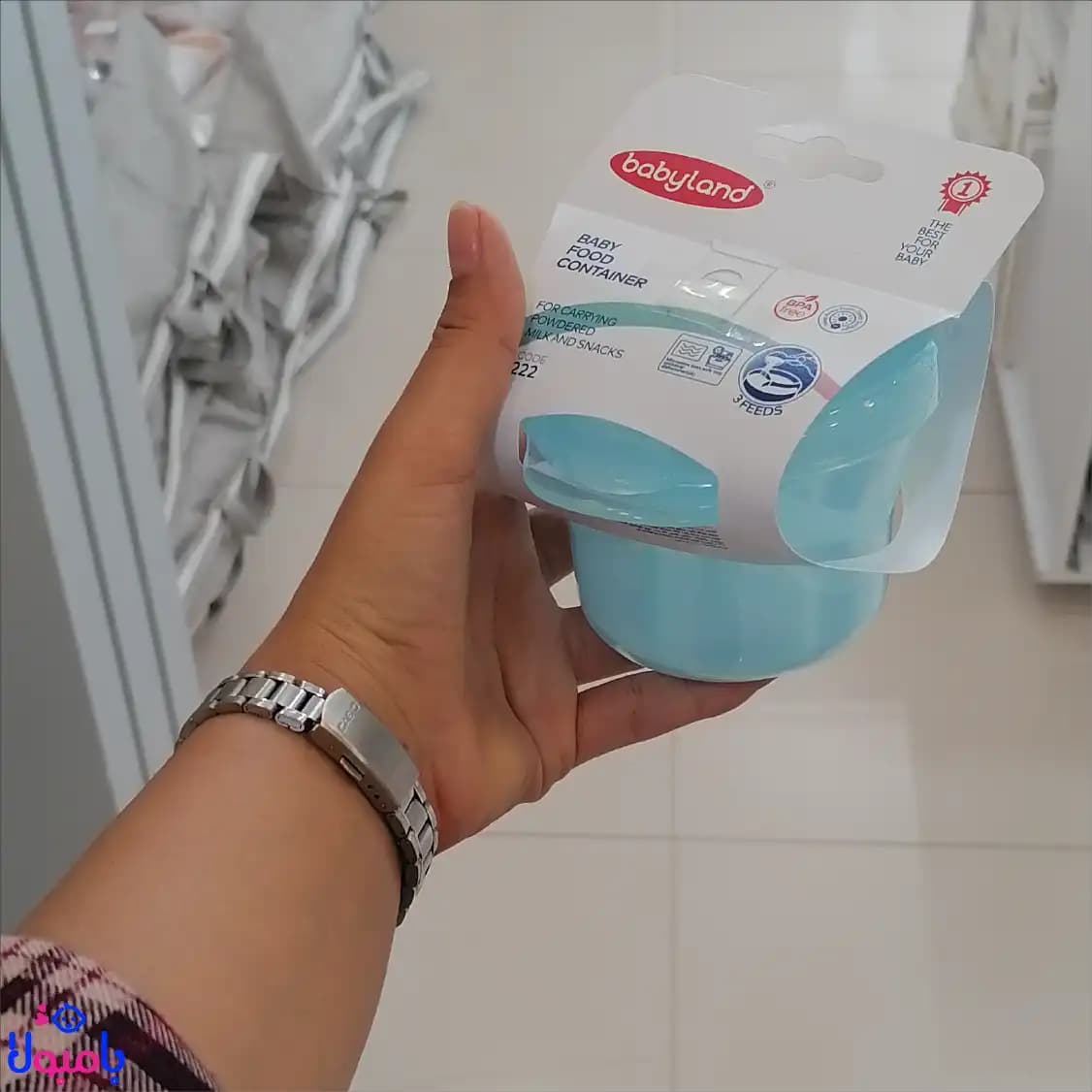 ظرف نگه دارنده پودر شیرخشک بیبی لند کد222 — تصویر ۳