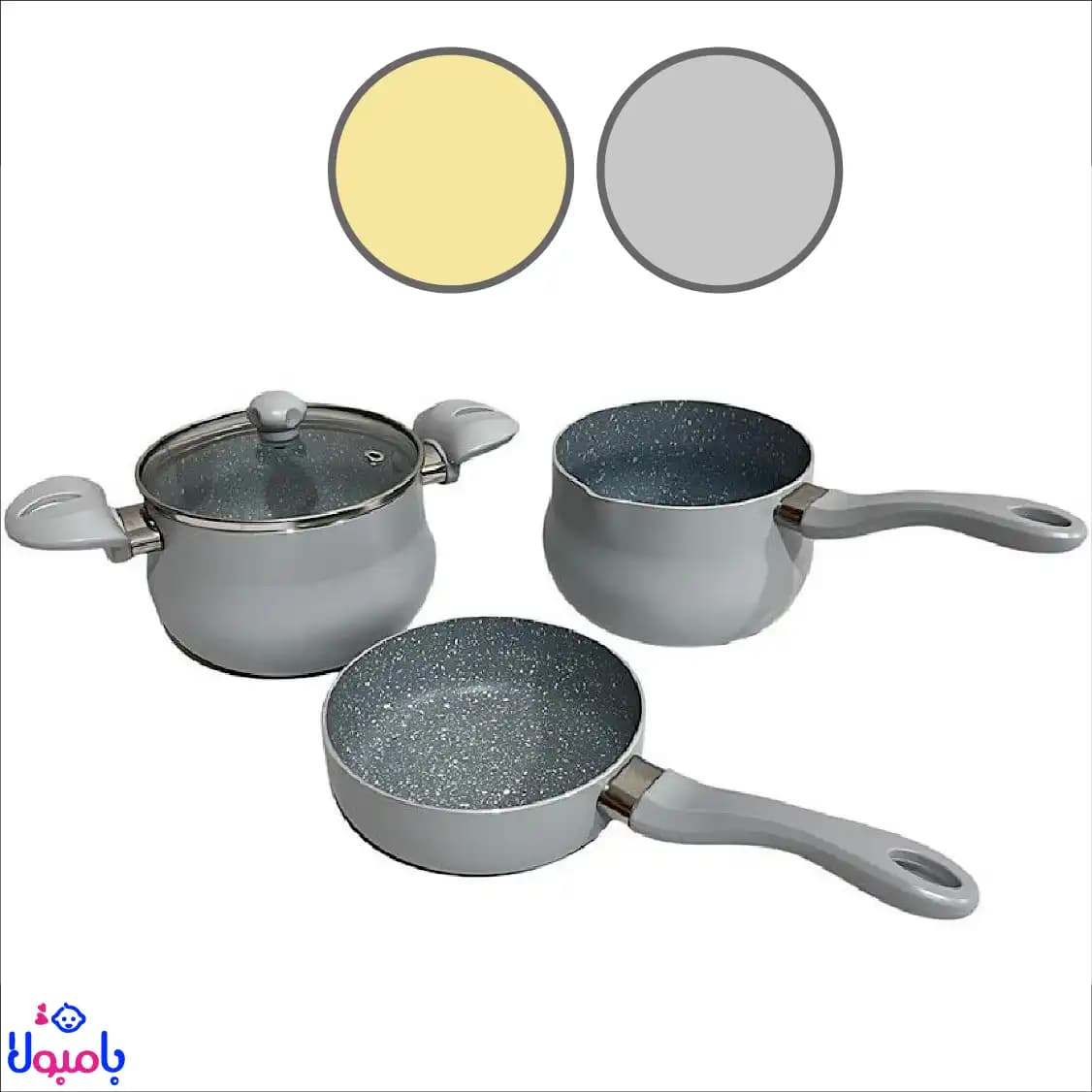 سرویس قابلمه 4 پارچه نوزاد گرانیتی نلیا