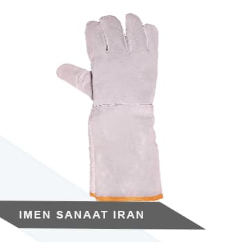 دستکش ایمنی تمام چرم گاوی بلند