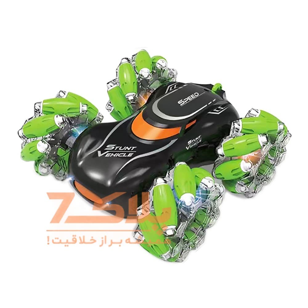 ماشین بازی کنترلی مدل چرخ کپسولی شارژی stunt drift car