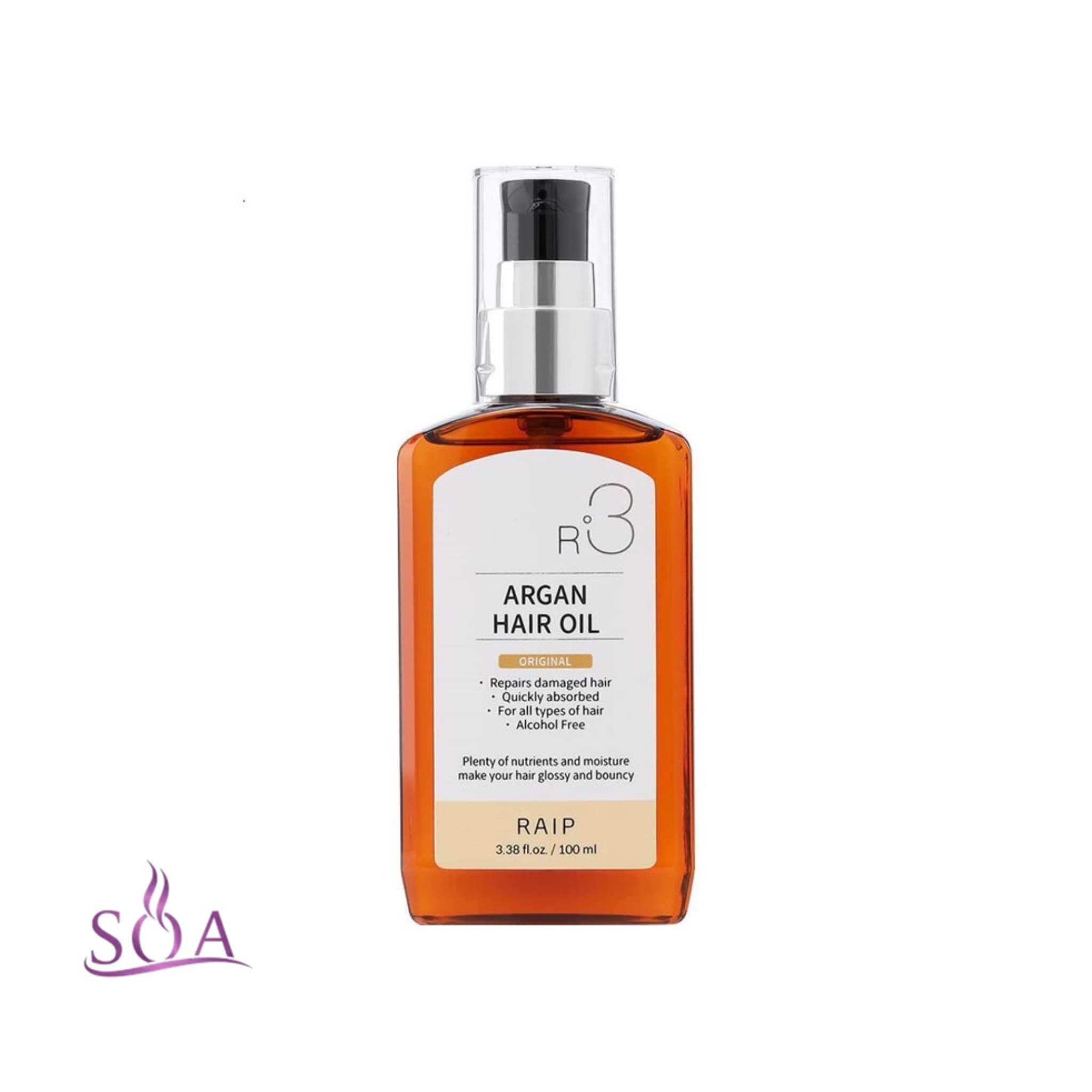 روغن آرگان و عطر مو ریپ Raip رایحه Original حجم 100 میل — تصویر ۳