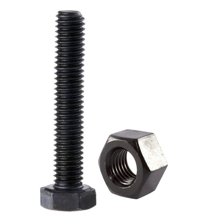 پیچ و مهره فولادی نمره 10 سایز 80 میلیمتر مجموعه 30 عددی — تصویر ۲