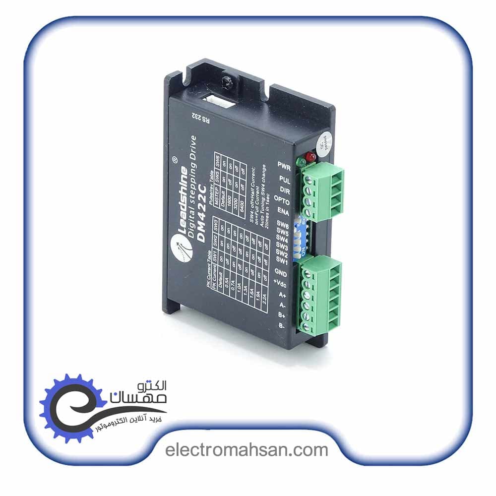 درایور استپ موتور لیدشاین، دو فاز، 2.2 آمپر، 4 سیم، مدل DM422C — تصویر ۵