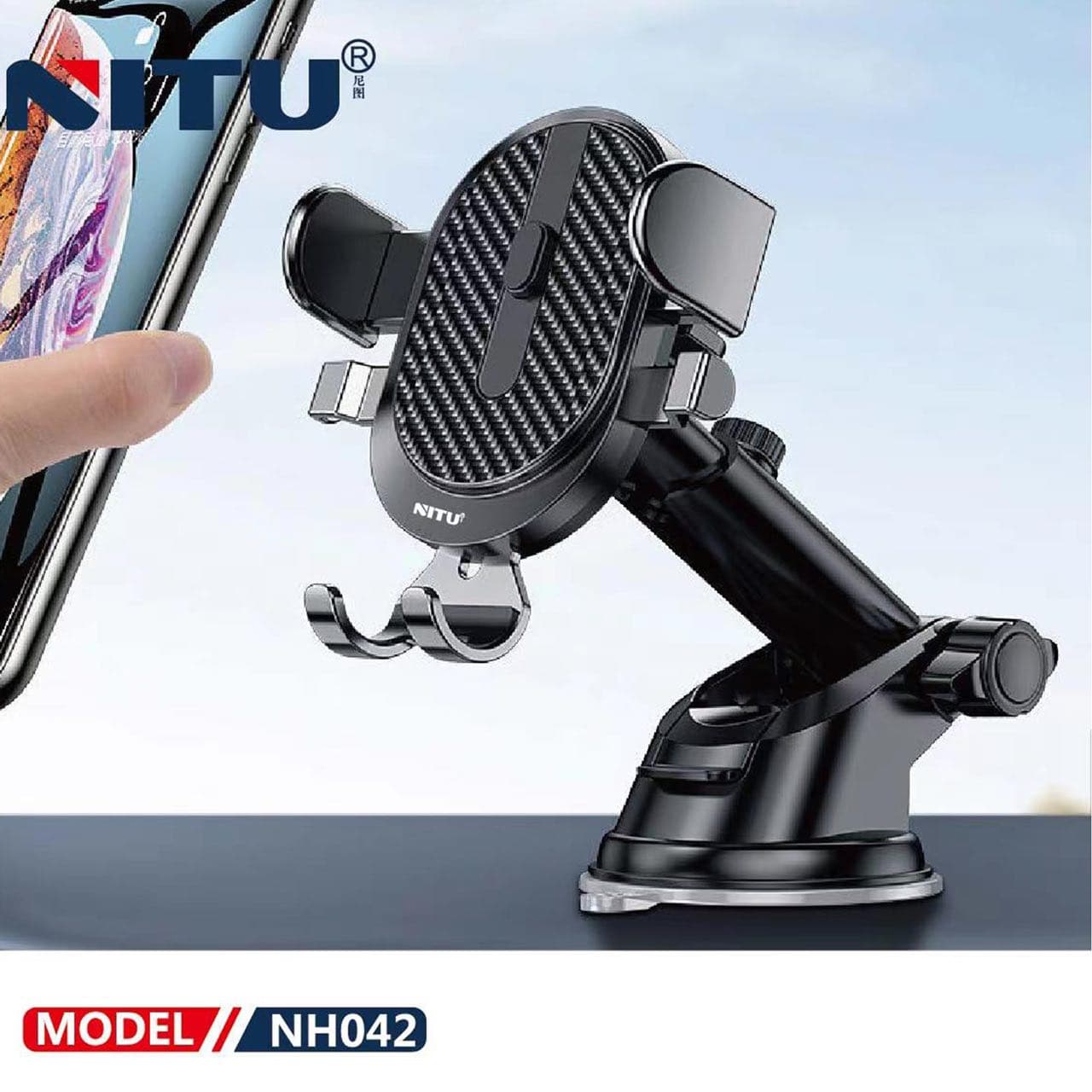 پایه نگهدارنده موبایل ماشین نیتو NITU NH42 — تصویر ۶