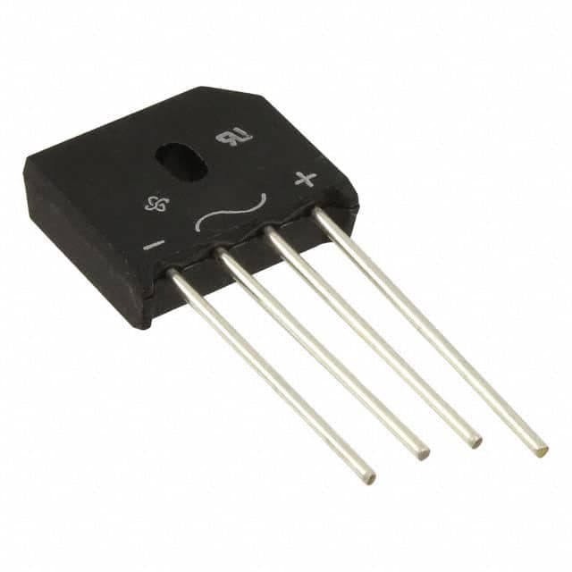 پل دیود 10A-200V تخت شانه ای KBU1003