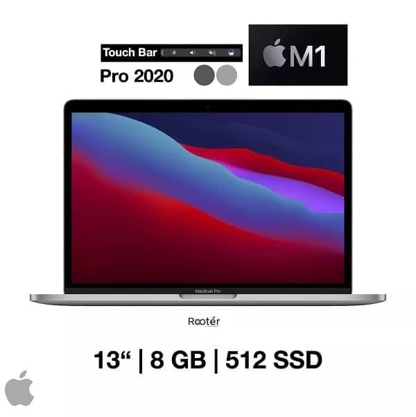 مک بوک پرو 13 اینچ 2020 مدل MYD92 2020 M1 8GB-512GB — تصویر ۲