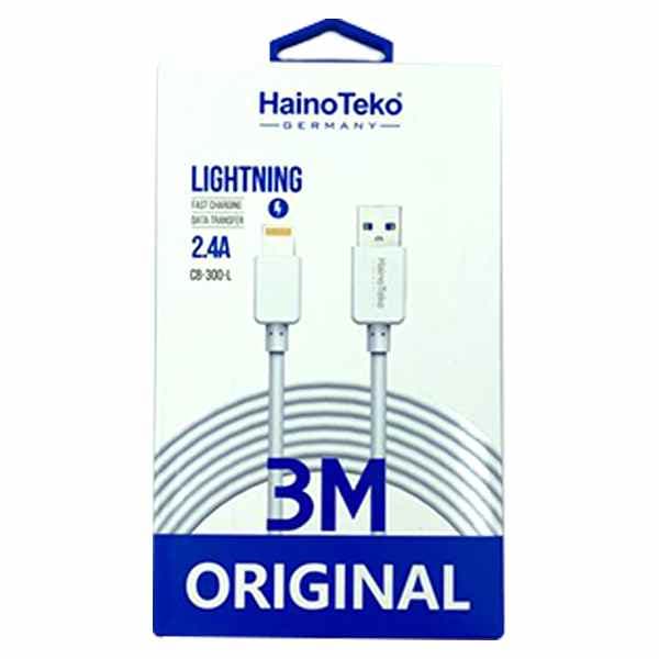 کابل فست شارژ HainoTeko CB-300 2.4A 3m — تصویر ۵