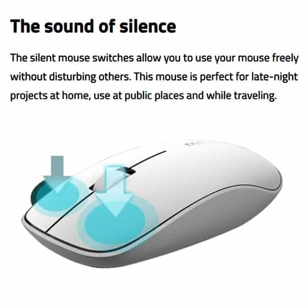 ماوس بی سیم Rapoo T200 Silent Multi-Mode — تصویر ۷