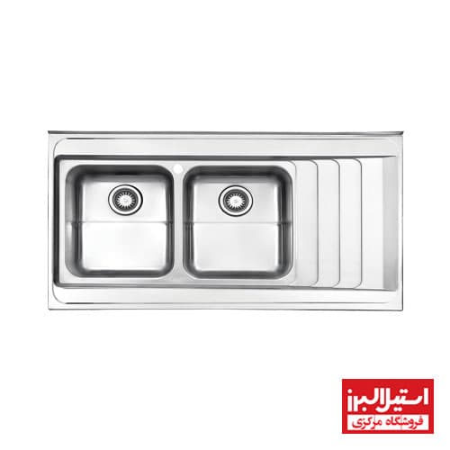 سینک استیل البرز روکار 734 — تصویر ۳