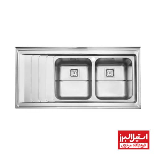 سینک استیل البرز روکار 734 — تصویر ۲