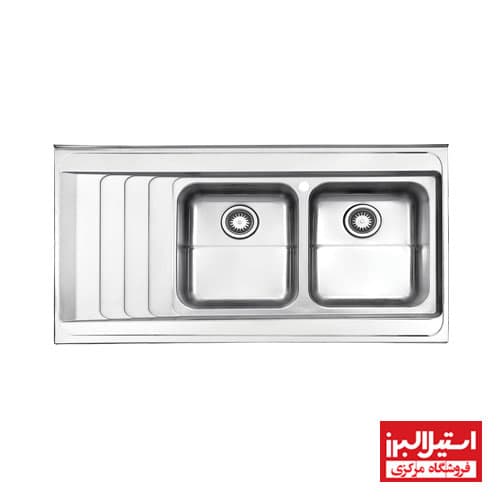 سینک استیل البرز روکار 734 — تصویر ۴