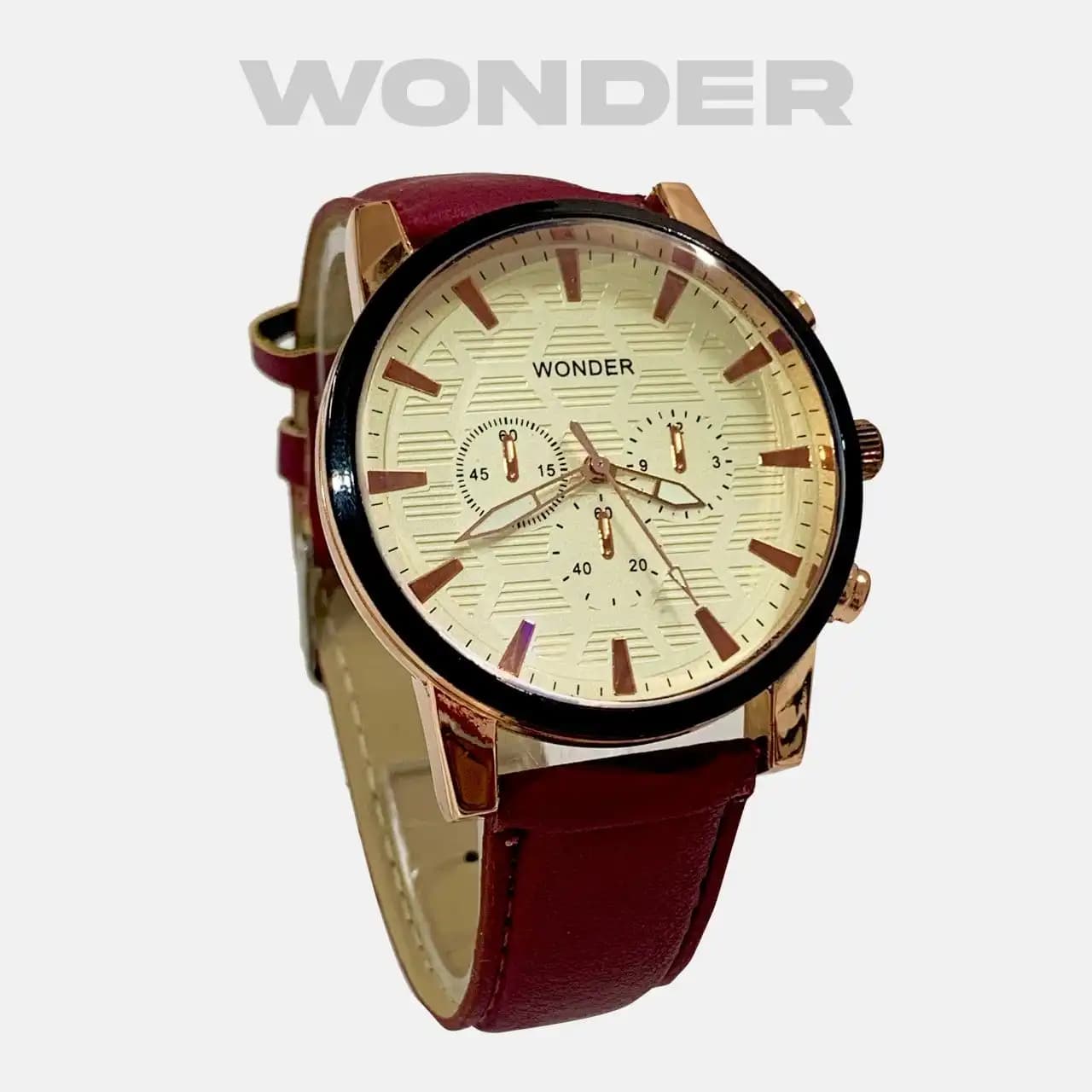 ساعت مچي WONDER قرمز مدل 183 — تصویر ۴