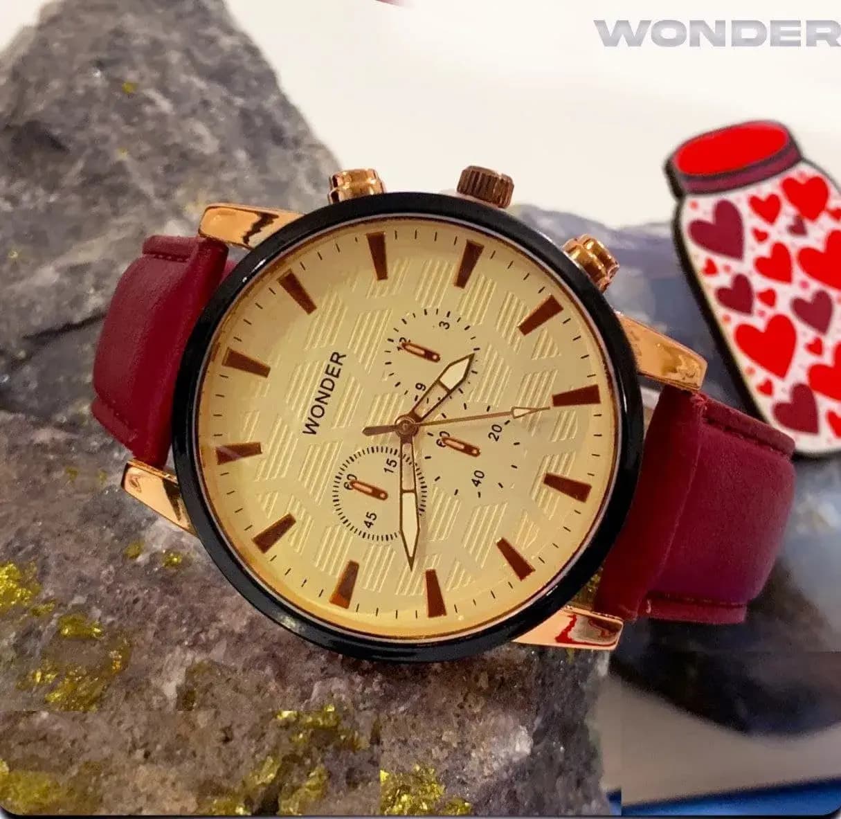 ساعت مچي WONDER قرمز مدل 183 — تصویر ۵
