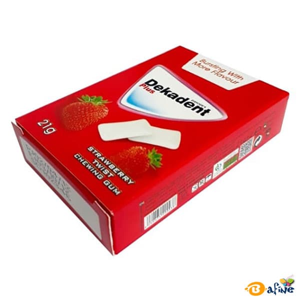 آدامس دراژه دکادنت پلاس با طعم توت فرنگی 20 بسته ای — تصویر ۸