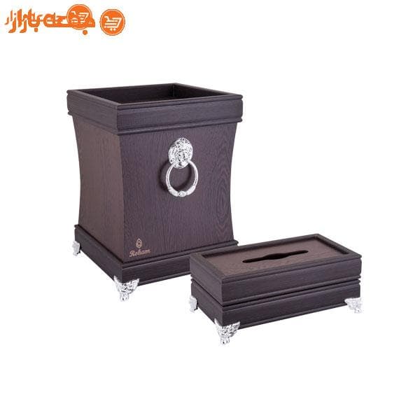 سطل آشغال و جا دستمالی MDF — تصویر ۵